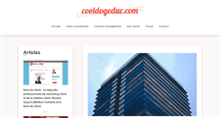 Desktop Screenshot of cooldogeduc.com